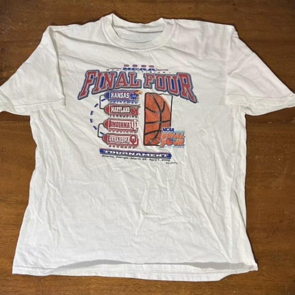 2002 Ncaa Final Four Basketball Shirt Joy Athletic Shirt Iu Kansas